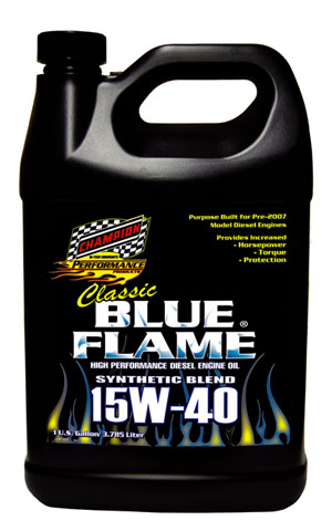 Champion Blue-Flame â€œClassicâ€ High Performance Diesel Motor Oil Featured at SEMA