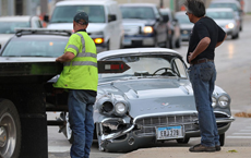 Classic 'Vette Damaged During Final Restoration Test