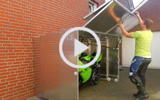 Hide Your Harley with This Garage